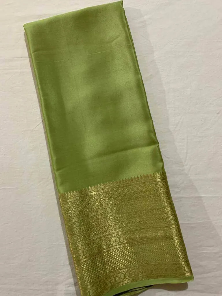 Mysore Crepe Saree with banarasi border