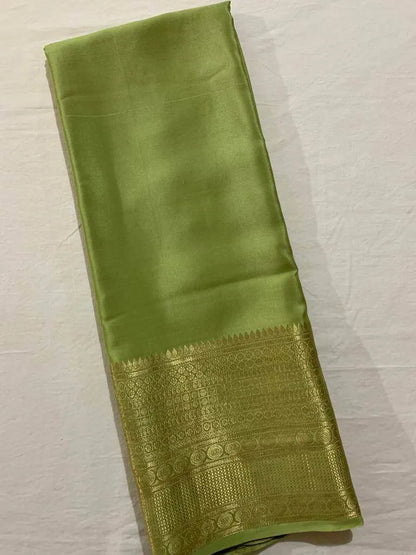 Mysore Crepe Saree with banarasi border