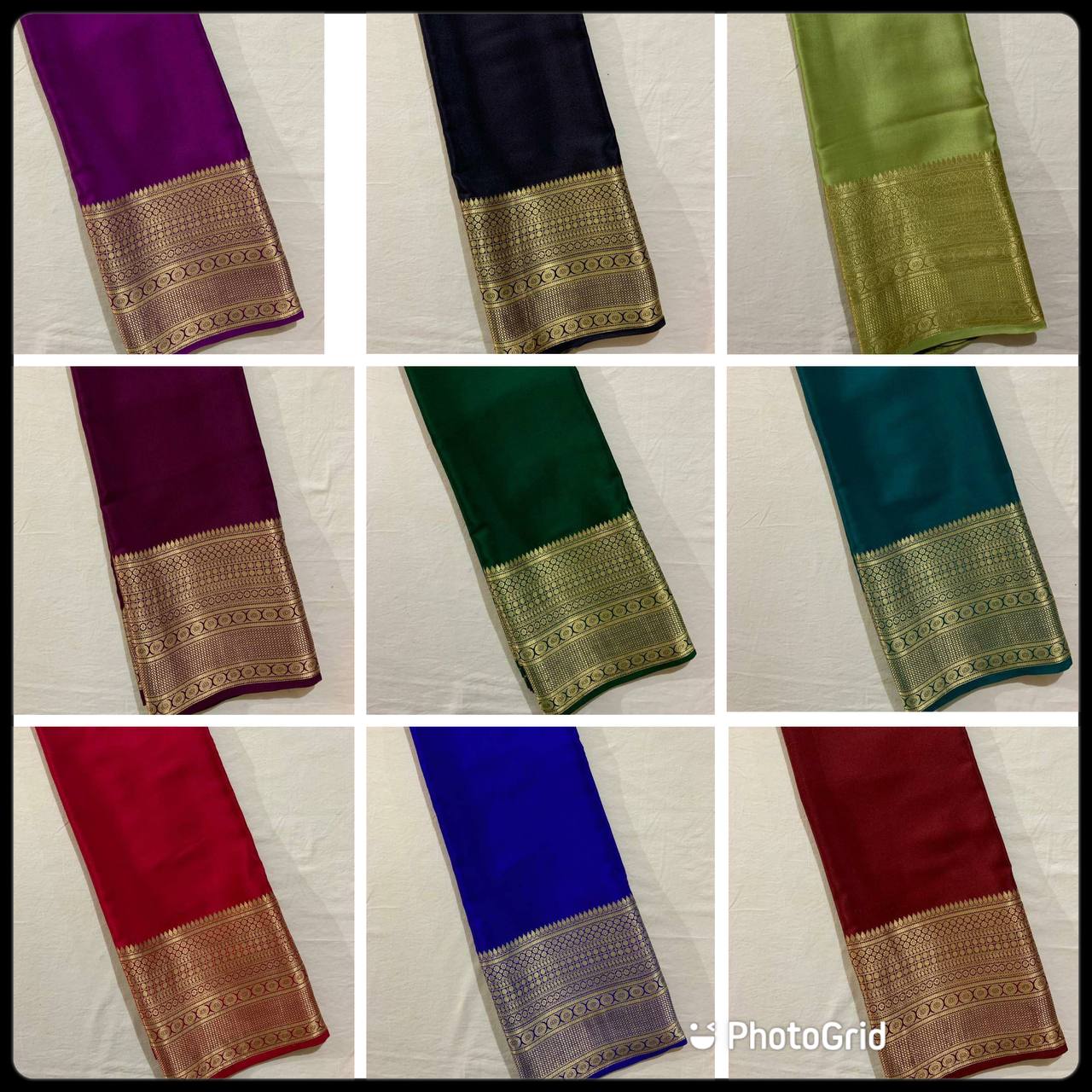 Mysore Crepe Saree with banarasi border