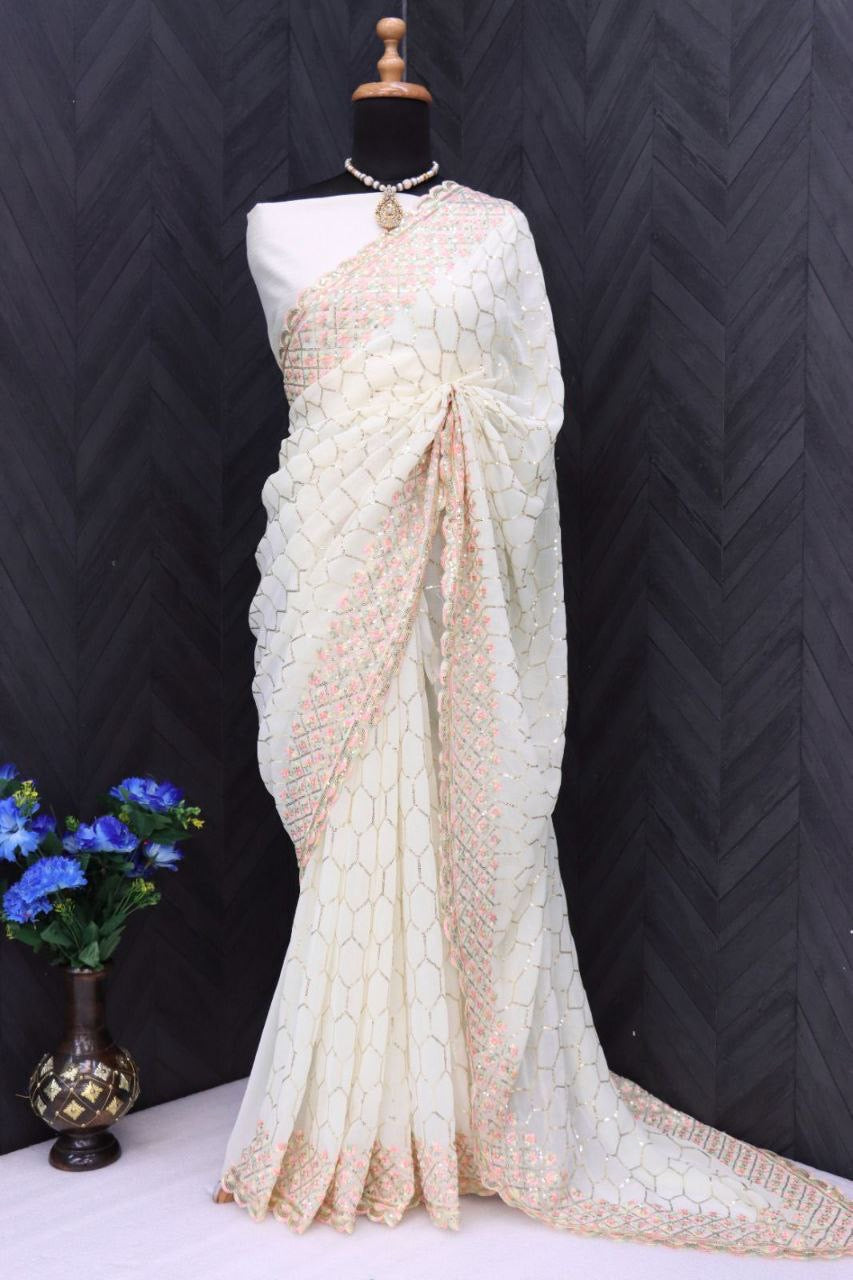 Designer Mermaid Dinner Saree