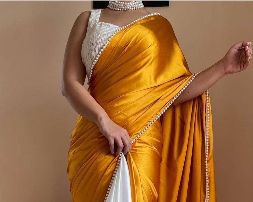 Satin Silk Saree