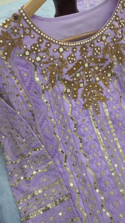 Lilac Pakistani Salwar Suit