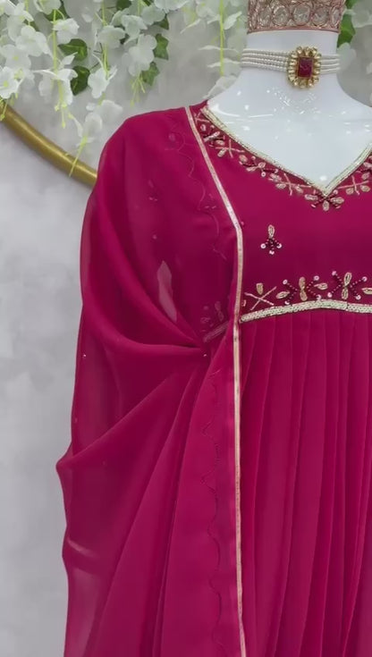 Sakura Anarkali Gown