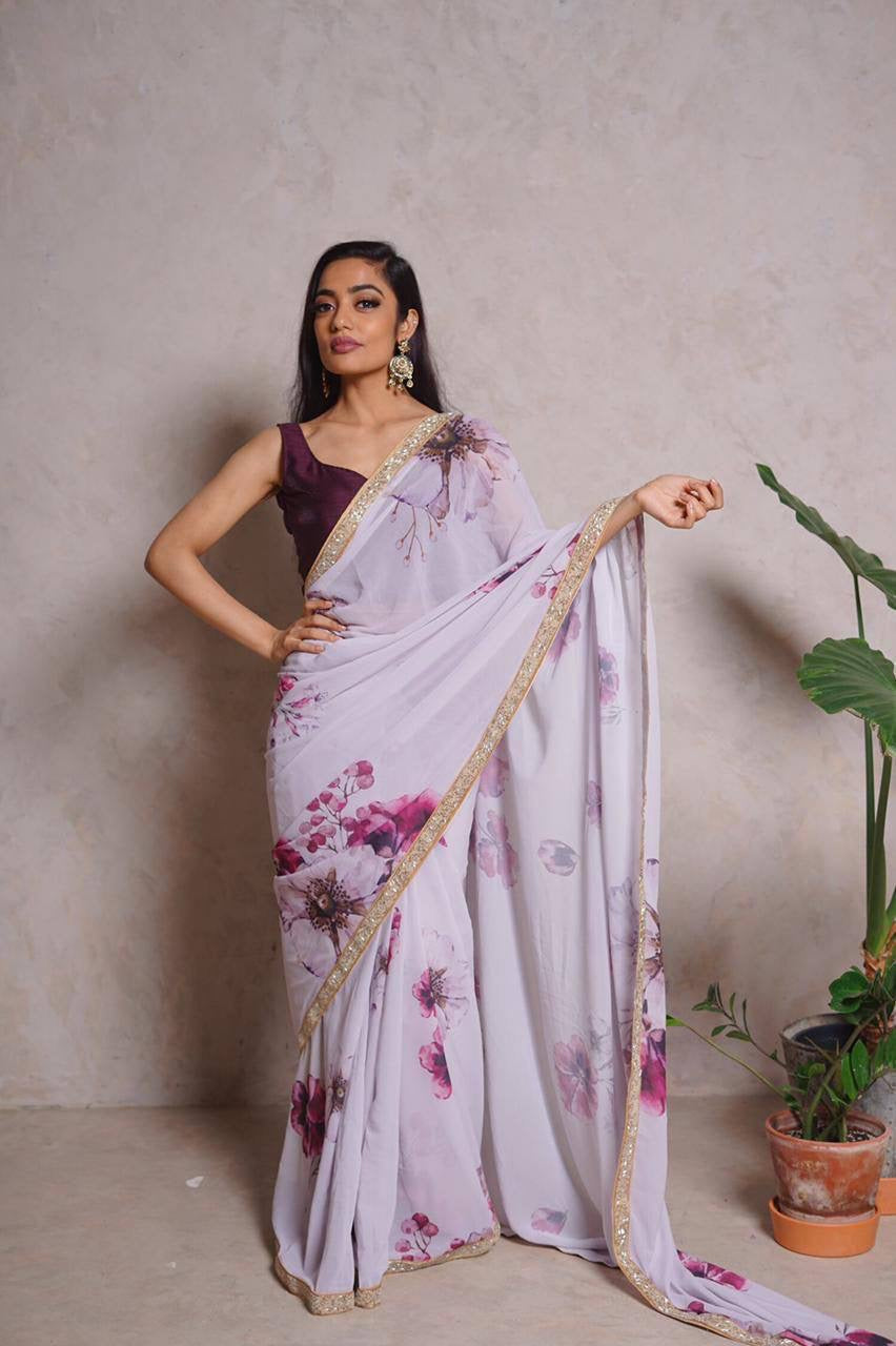 Floral Georgette Sarees