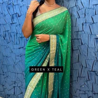 Ombré Georgette Sarees