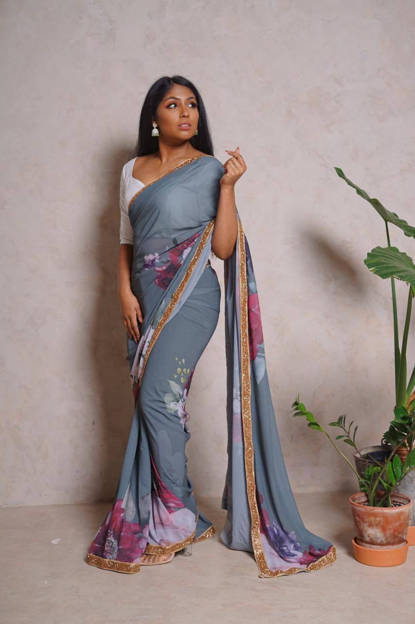 Floral Georgette Sarees