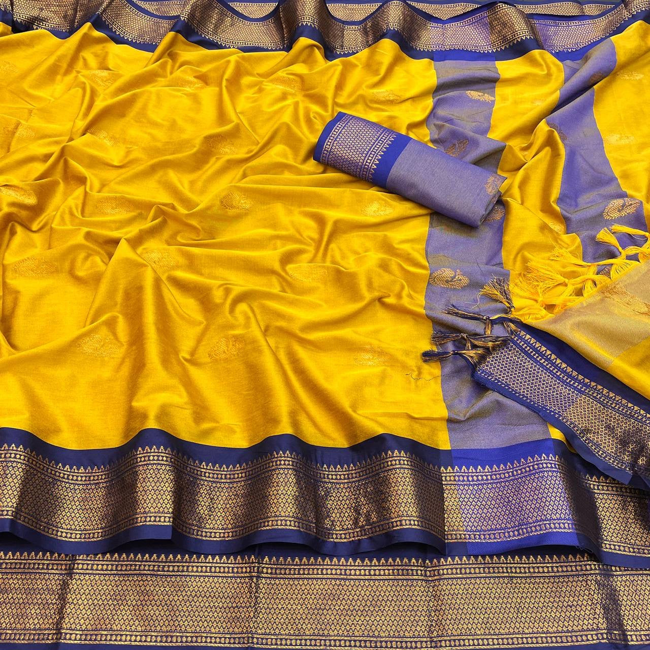 Korvai Cotton Silk Saree - Bridesmaid Special