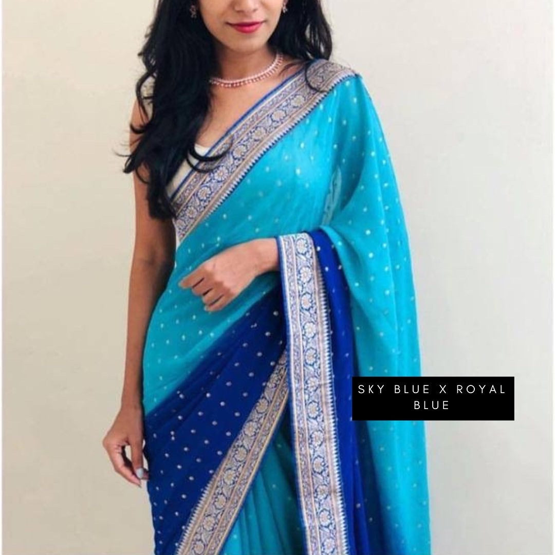 Ombré Georgette Sarees