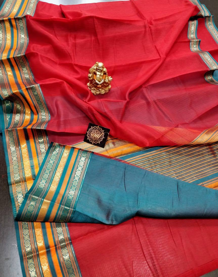 Rich Kora Cotton Saree