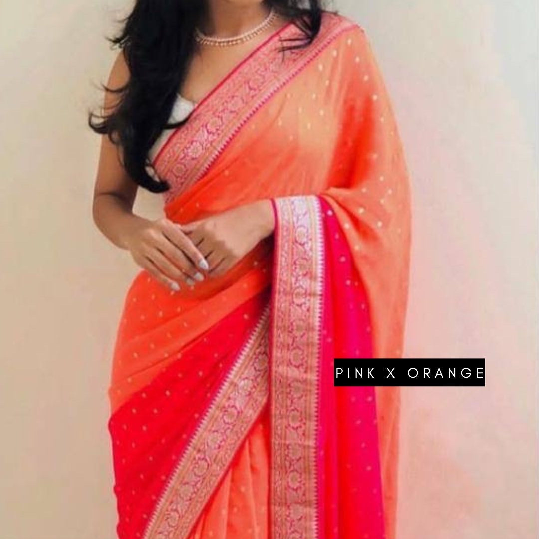 Ombré Georgette Sarees