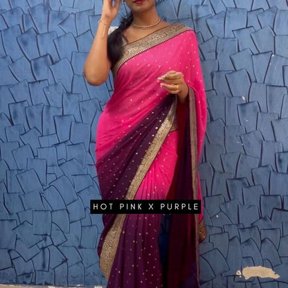 Ombré Georgette Sarees