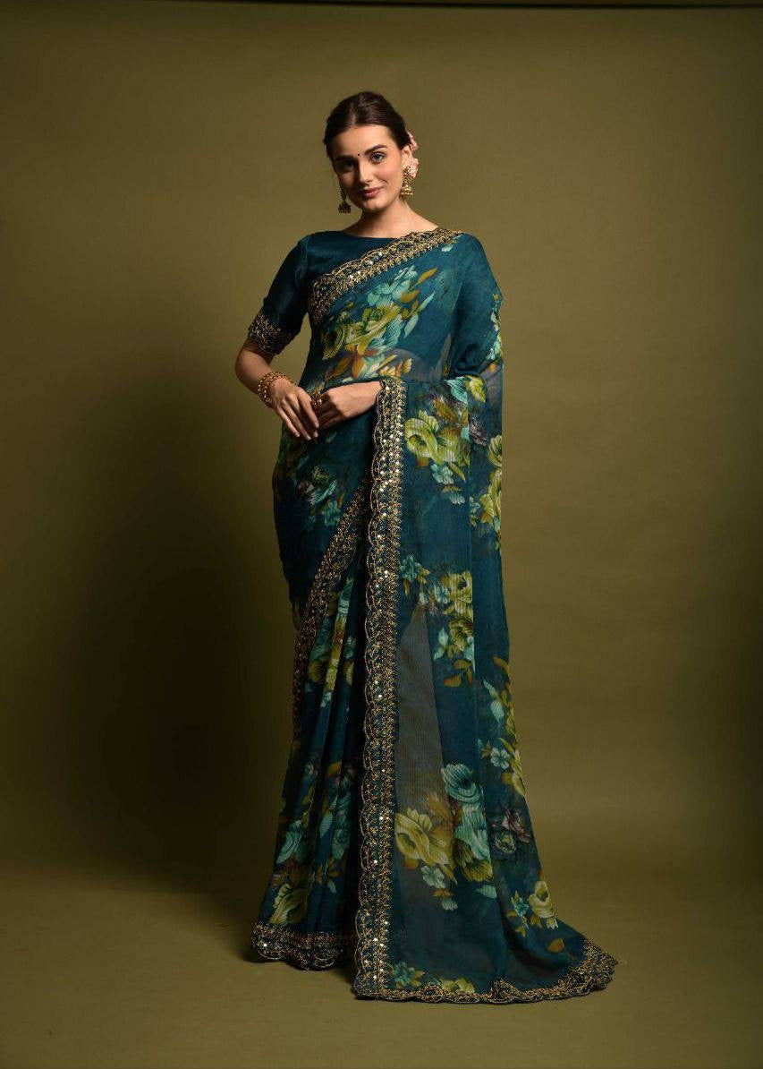 Floral Georgette Sarees