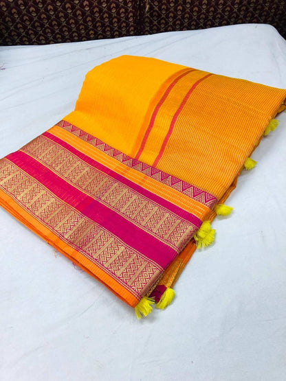 Rich Kora Cotton Saree