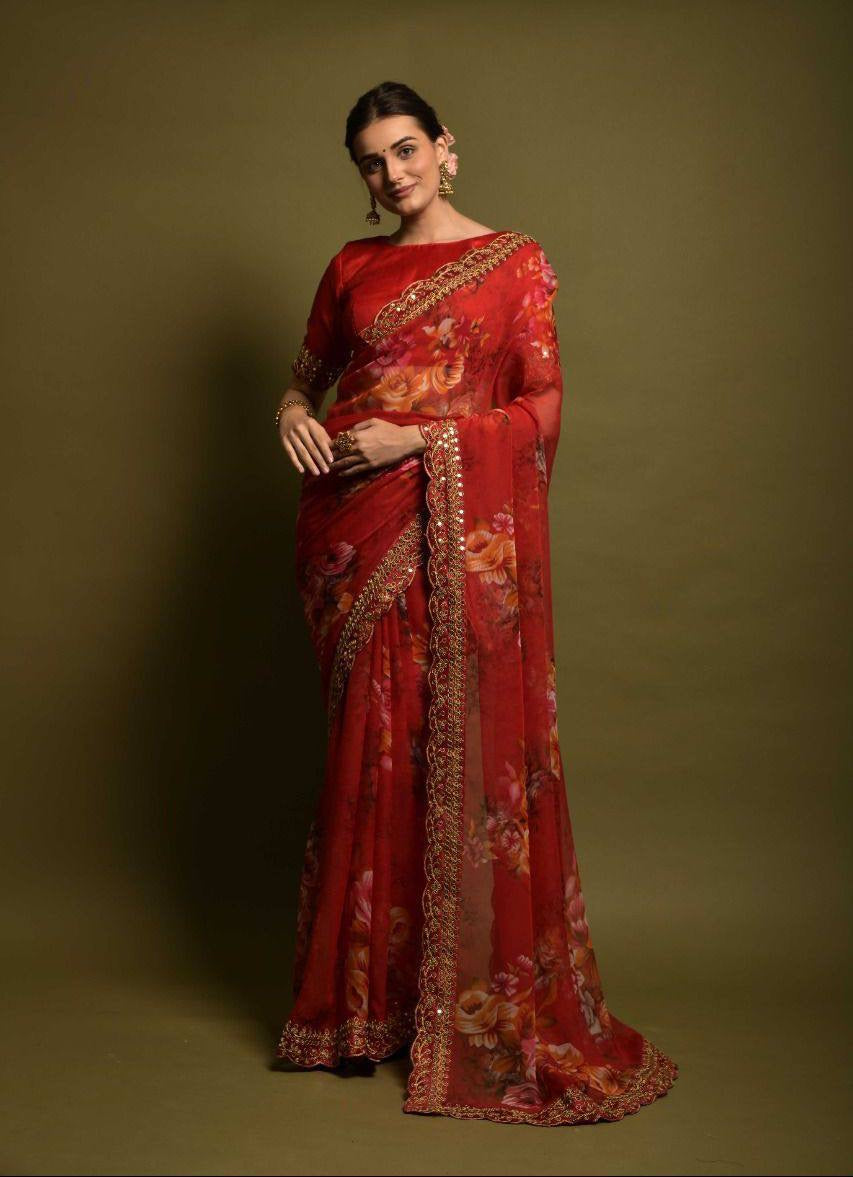 Floral Georgette Sarees