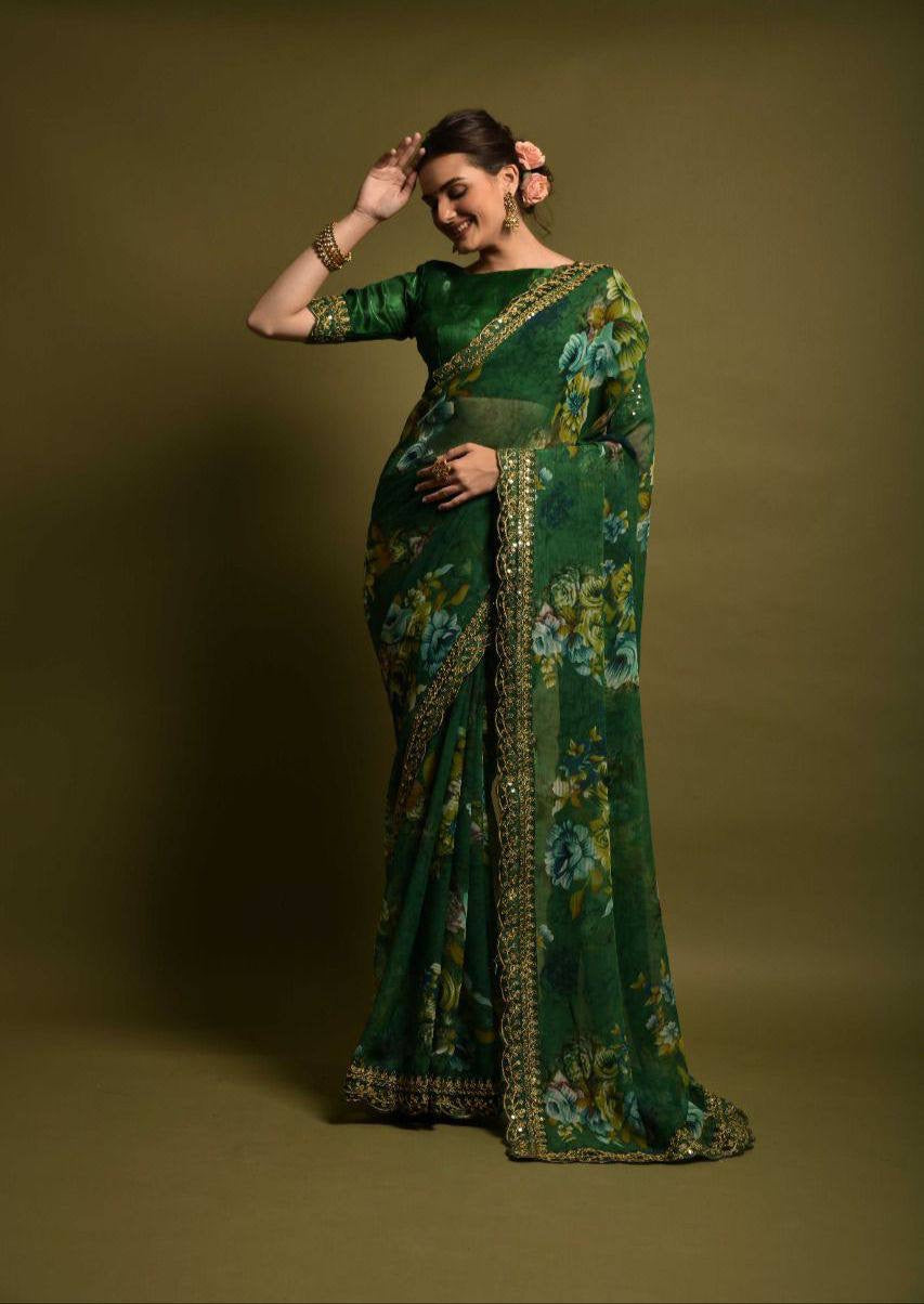 Floral Georgette Sarees