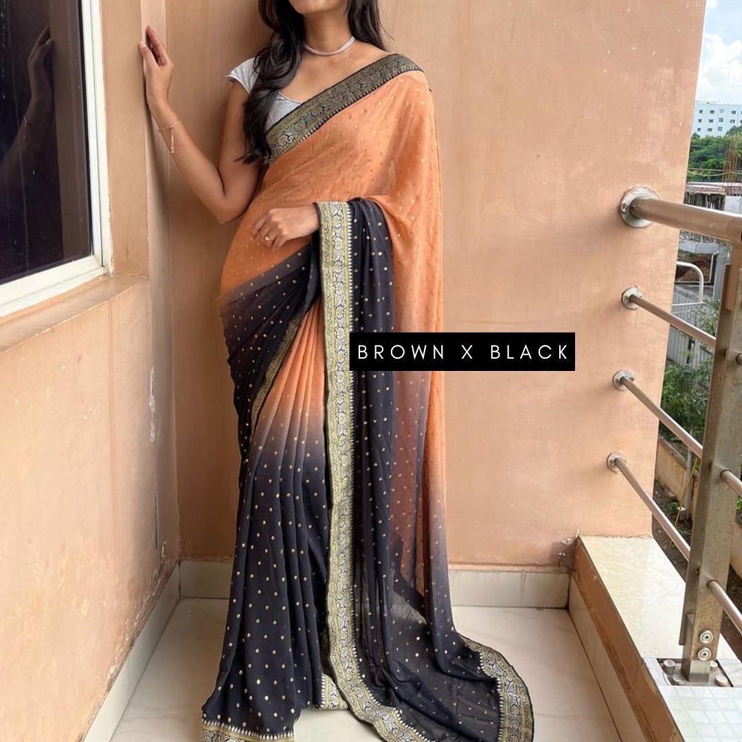 Ombré Georgette Sarees