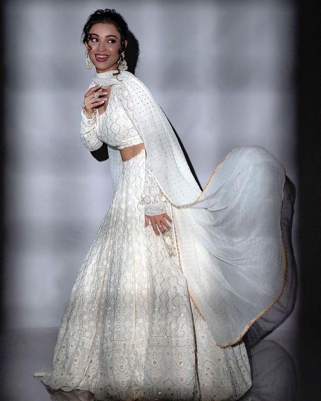 White lehenga | USA 