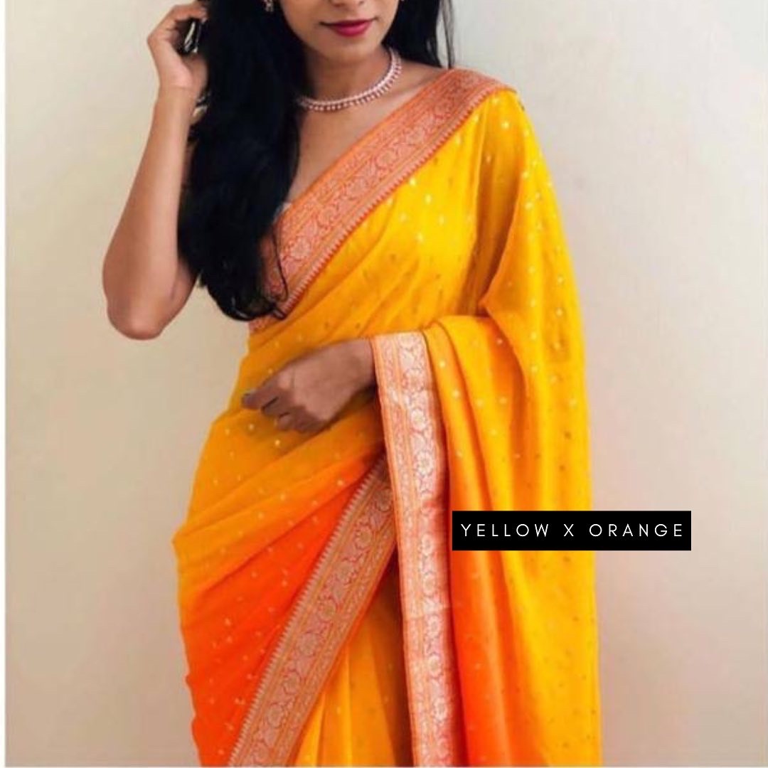 Ombré Georgette Sarees