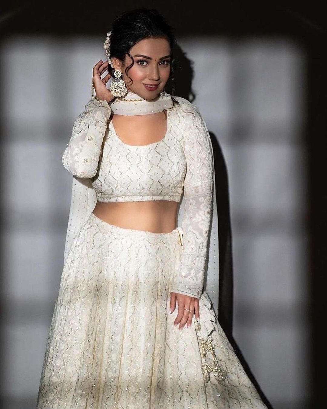 White Dove Lucknowi Lehenga