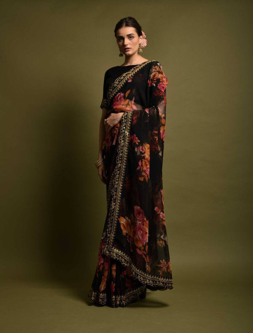 Floral Georgette Sarees