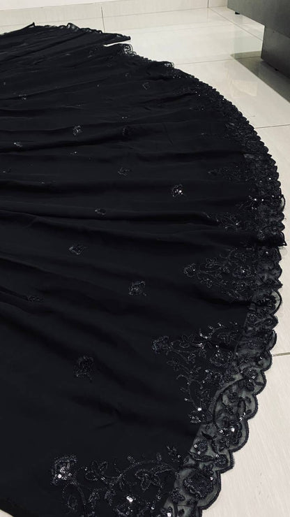 Ziva Black Sweetheart Lehenga